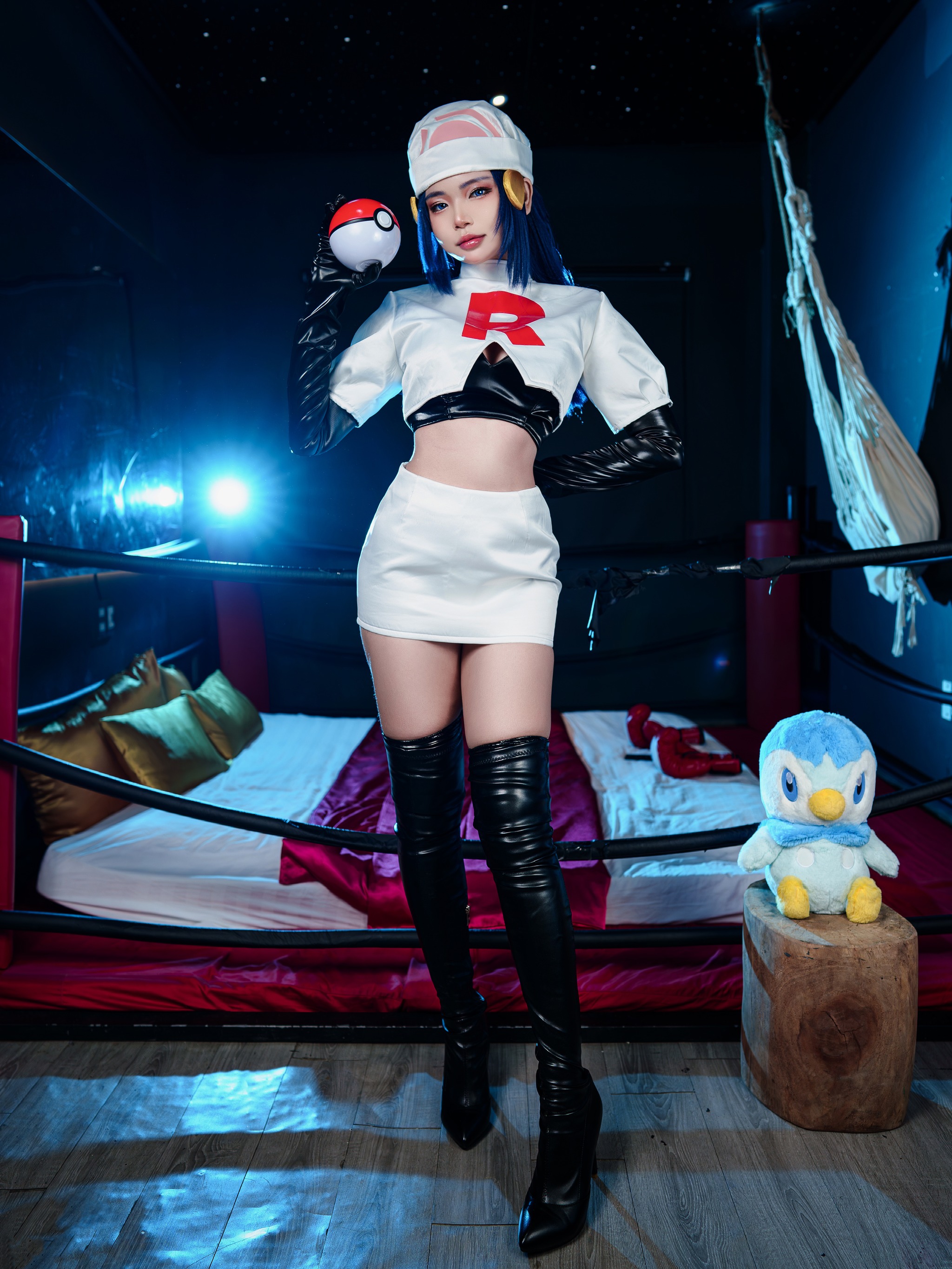 ZinieQ – NO.018 Dawn Pokemon in Team Rocket costume[42P20V]-XikXak